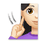 Deaf Woman- Light Skin Tone emoji on LG